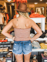 Striped Ribbed Tube Top