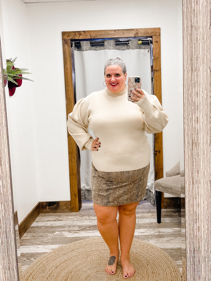 Darcy Snake Skin Skirt