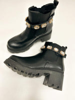 Jewel Combat Boots