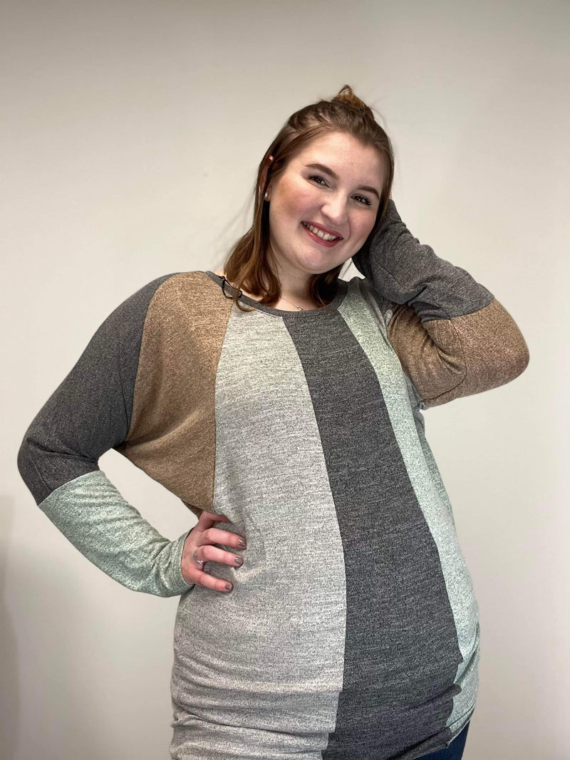 Ashlynn Colorbock Dolman Top