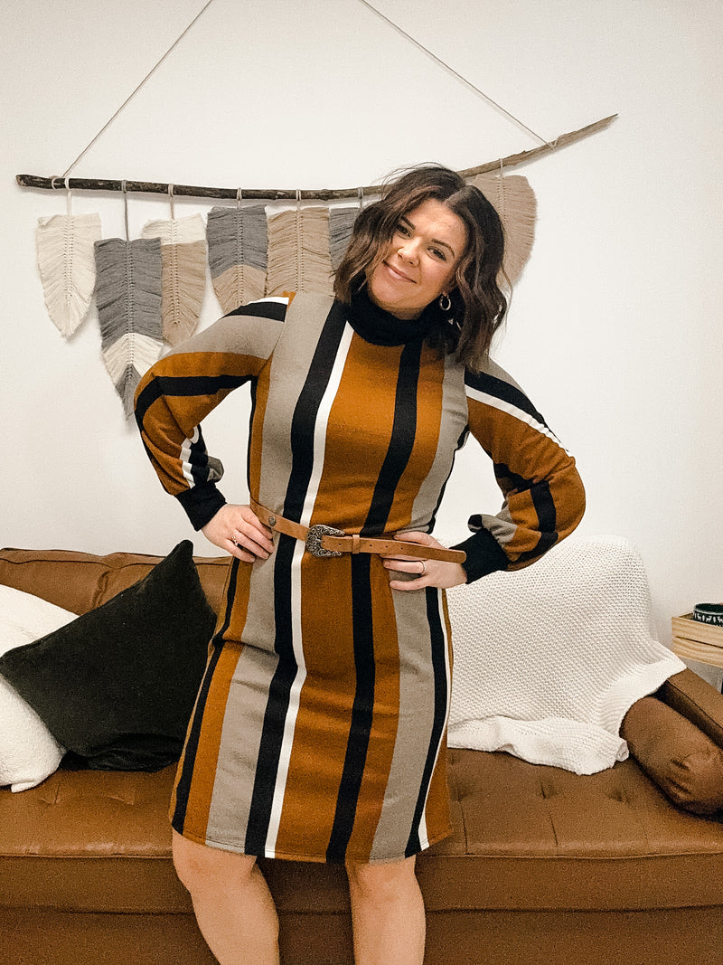 River Colorblock Sweater Maxi Dress