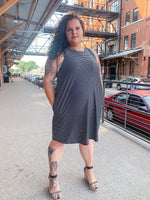 Stacy Striped Tank T-shirt Dress