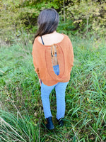 Harlowe Open Back Sweater