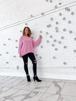 Tawny V-neck Chenille Sweater - Trendsetters Fashion Boutique