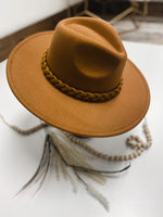 Braided Band Fedora Hat
