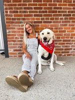 Stephanie Striped Boyfriend Overalls