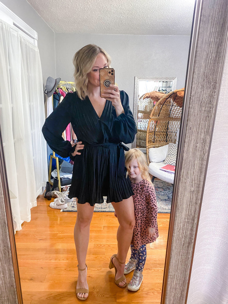 Staci Ruffled Surplice Romper