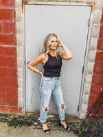 Whitley High Neck Ribbed Tank