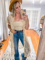 Charlie Lace Smocked Bandeau