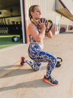 Snake Skin Foil Print Leggings