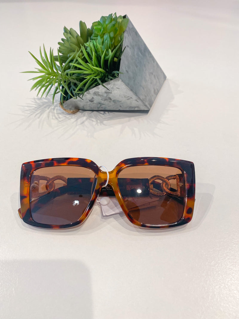 Polarized Square Frame Sunglasses