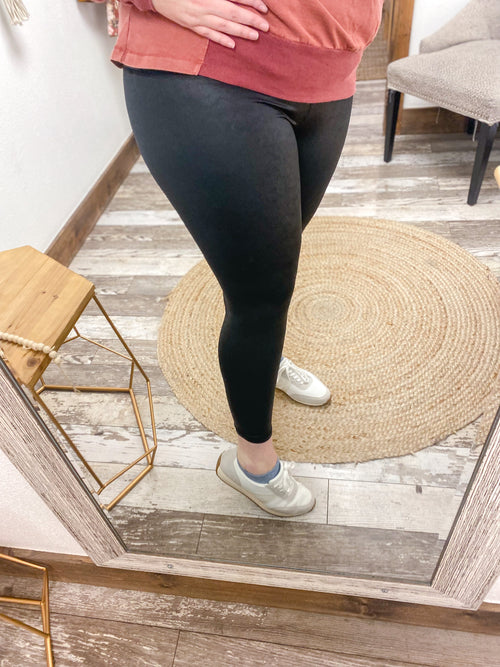 Rae Mode Black Foil Leggings