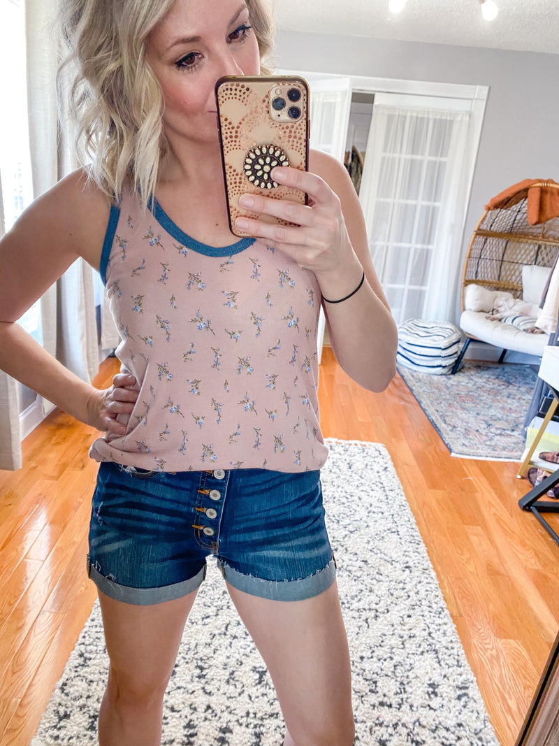 Stasia Floral Print Tank Top