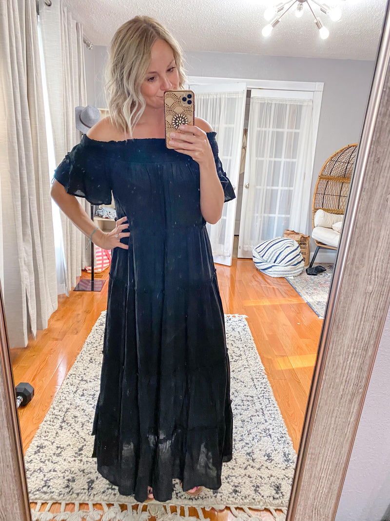 Henry Off the Shoulder Maxi Dress